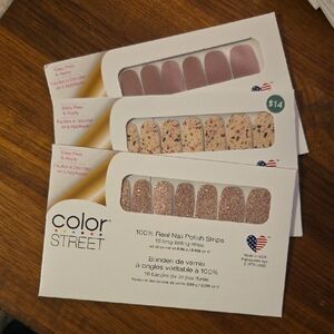 Color Street Nail Strips - Rose, Confetti, Sparkle